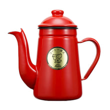 Load image into Gallery viewer, Kalita Pelican Pot 大咀鳥琺瑯手沖壺 1L（RED） - SOLOBITO
