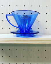 將圖片載入圖庫檢視器 KONO Translucent Sapphire Blue Dripper 半透明藍寶石版 - SOLOBITO
