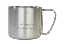 將圖片載入圖庫檢視器 belmont  BM-338 Titanium double-wall mug  雙層隔熱鈦杯 350ml－SOLOBITO
