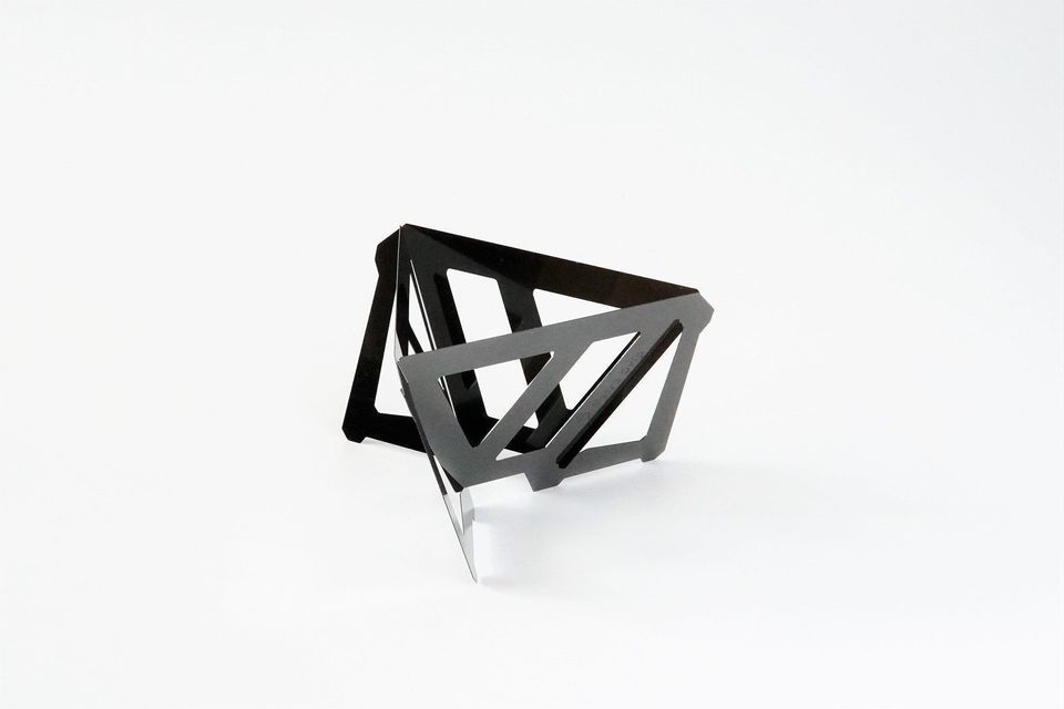 Tetra Drip 01B Black-colored Stainless Steel Dripper 摺合式黑鋼版咖啡濾架 - SOLOBITO
